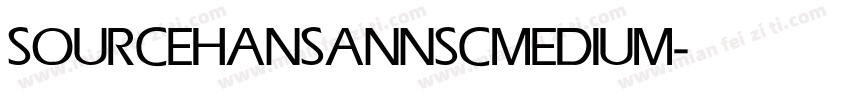 SOURCEHANSANNSC MEDIUM字体转换